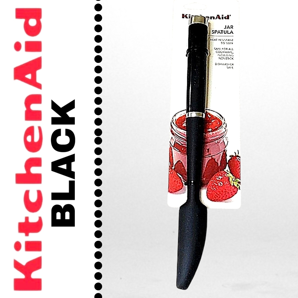 KitchenAid Midnight Black Jar Spatula - NWT